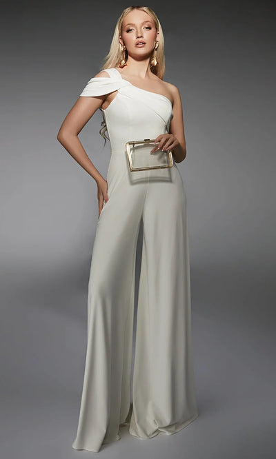 Alyce Paris 70066 - Asymmetric Wide-Leg Formal Jumpsuit Evening Dresses
