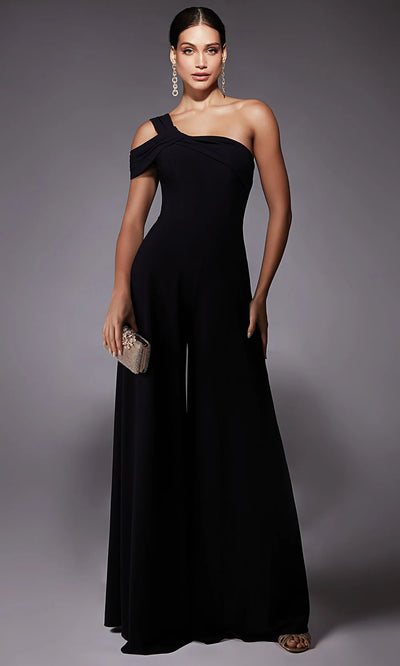Alyce Paris 70066 - Asymmetric Wide-Leg Formal Jumpsuit Evening Dresses