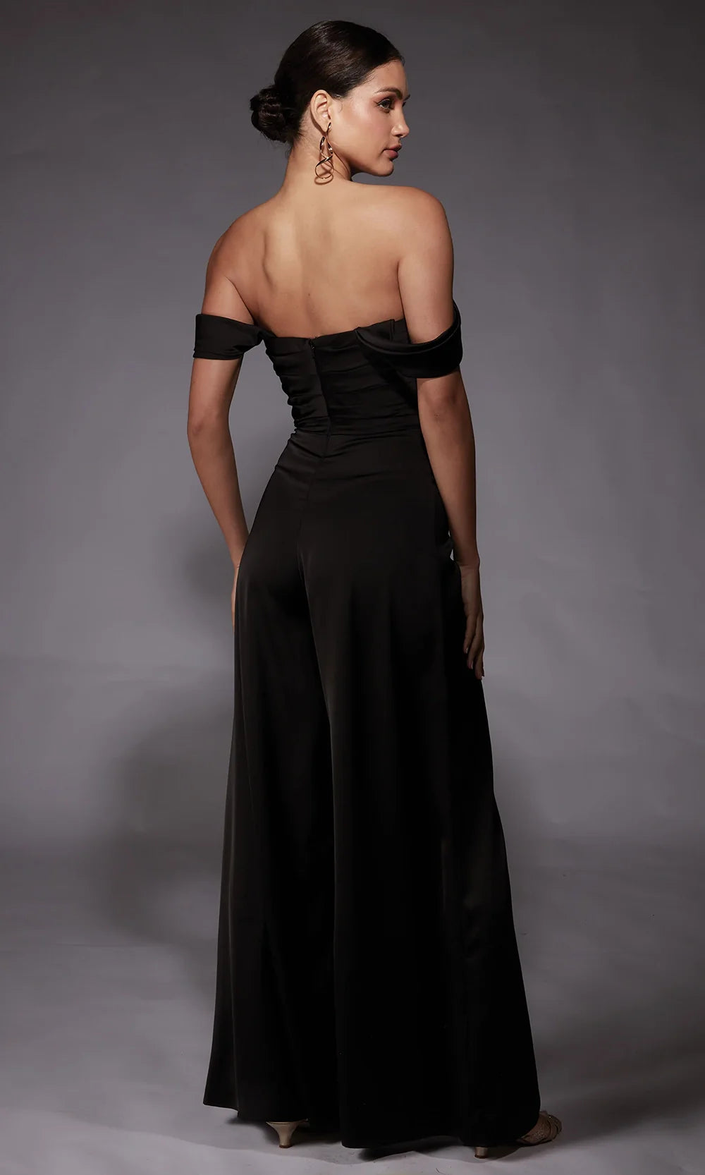 Alyce Paris 70071 - Wide-Leg Strapless Cowl Jumpsuit Formal Pantsuits