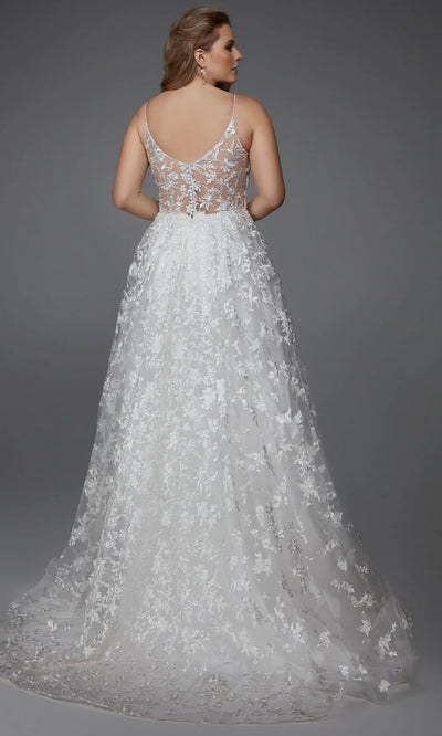 Alyce Paris 7012 - Lace Bodice Plunging Neckline Gown Prom Dresses