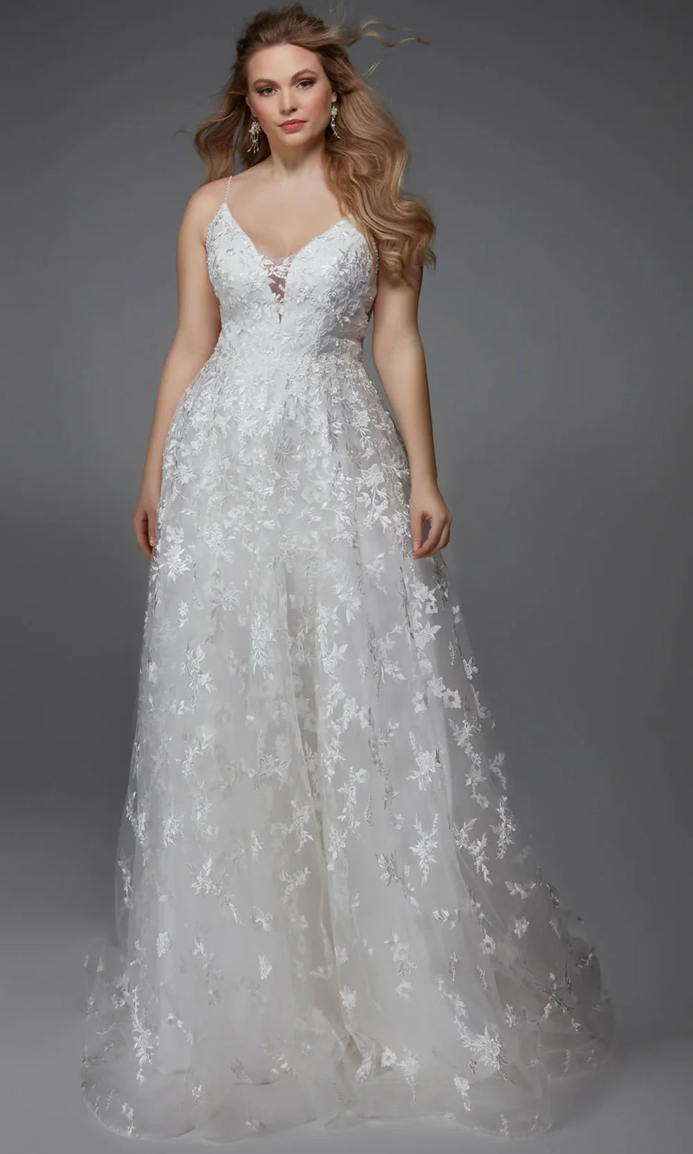 Alyce Paris 7012 - Lace Bodice Plunging Neckline Gown Prom Dresses