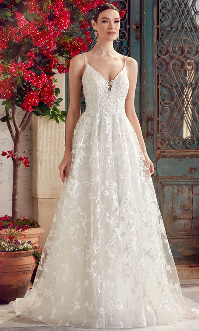 Alyce Paris 7012 - Lace Bodice Plunging Neckline Gown Prom Dresses