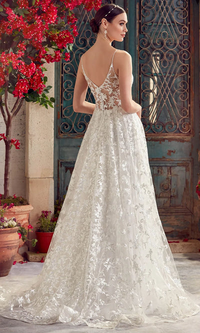 Alyce Paris 7012 - Lace Bodice Plunging Neckline Gown Prom Dresses