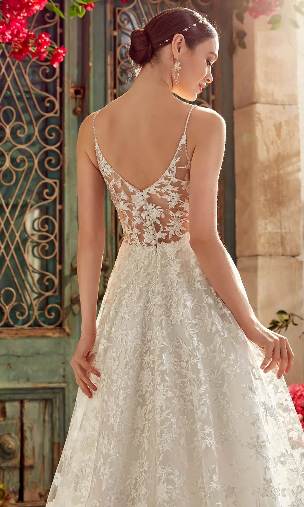 Alyce Paris 7012 - Lace Bodice Plunging Neckline Gown Prom Dresses
