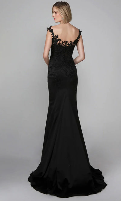 Alyce Paris 7026 - Illusion Corset Embroidered Fitted Gown Formal Gowns
