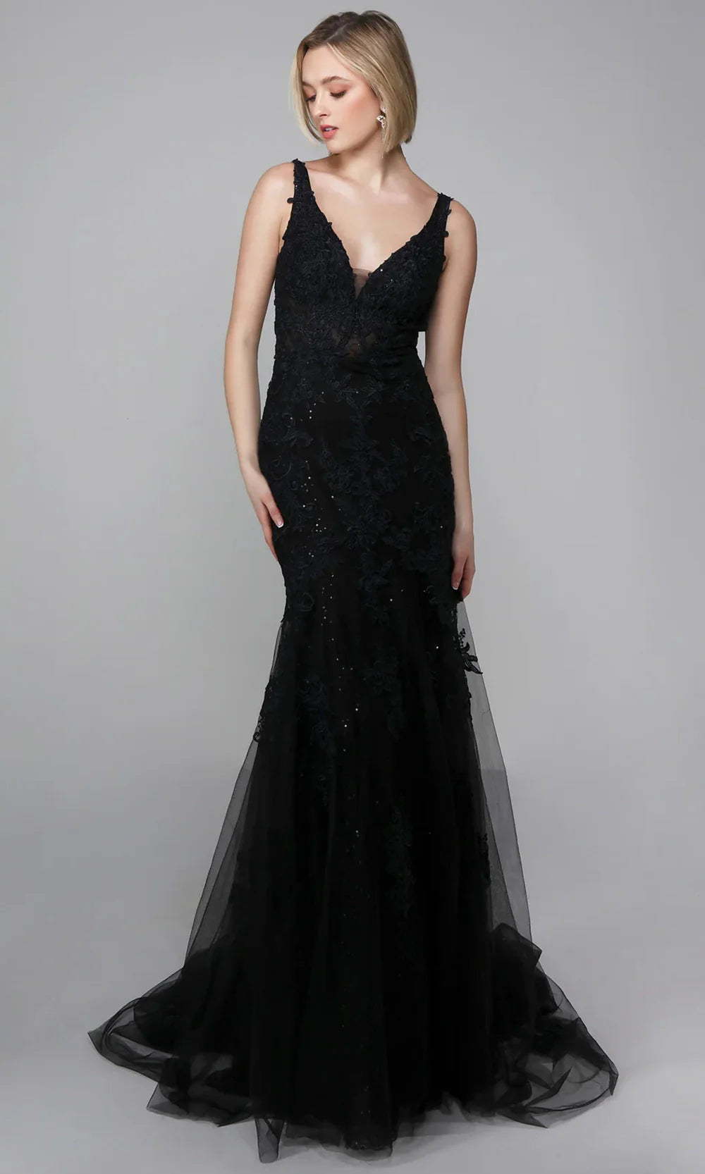 Alyce Paris 7029 - Embroidered Lace Scoop Back Dress Wedding Dresses