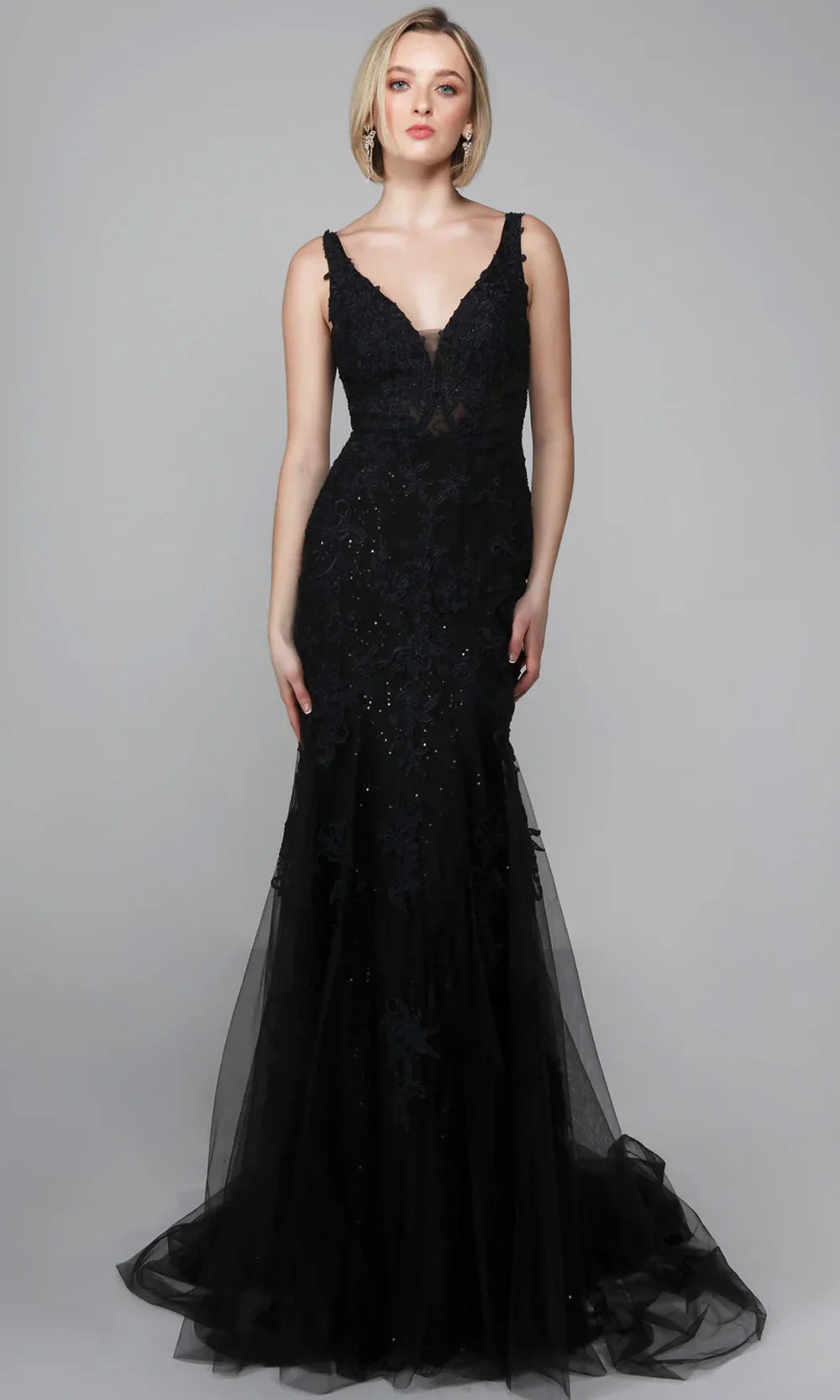 Alyce Paris 7029 - Embroidered Lace Scoop Back Dress Wedding Dresses