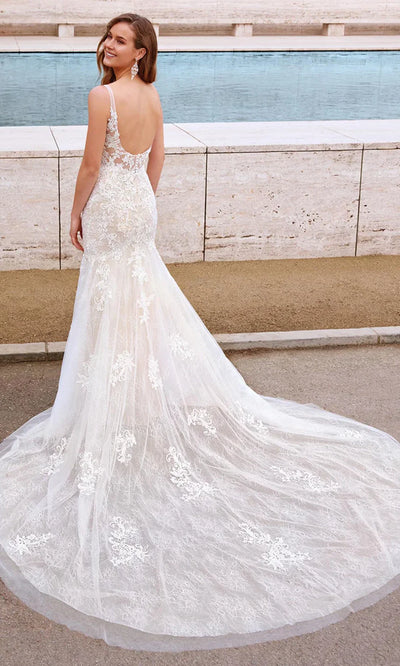 Alyce Paris 7029 - Embroidered Lace Scoop Back Dress Wedding Dresses
