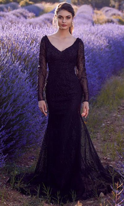 Alyce Paris 7030 - Embroidered Open Back Sheath Dress Mother of the Bride Dresses