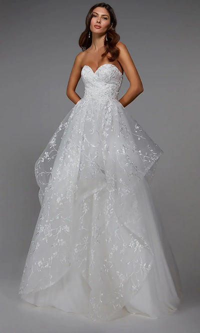 Alyce Paris 7041 - Sweetheart Neck Embroidered Ballgown Wedding Dresses