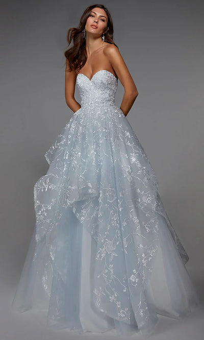 Alyce Paris 7041 - Sweetheart Neck Embroidered Ballgown Wedding Dresses