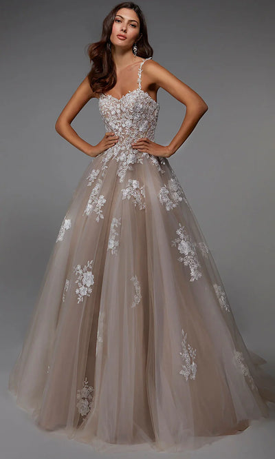 Alyce Paris 7043 - Sweetheart Lace-Up Back Tulle Gown Ball Gowns