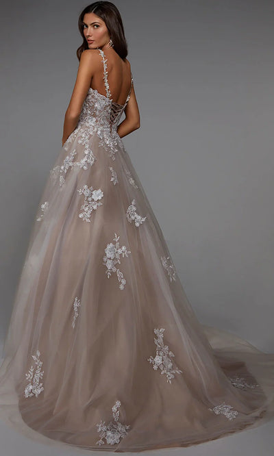 Alyce Paris 7043 - Sweetheart Lace-Up Back Tulle Gown Ball Gowns