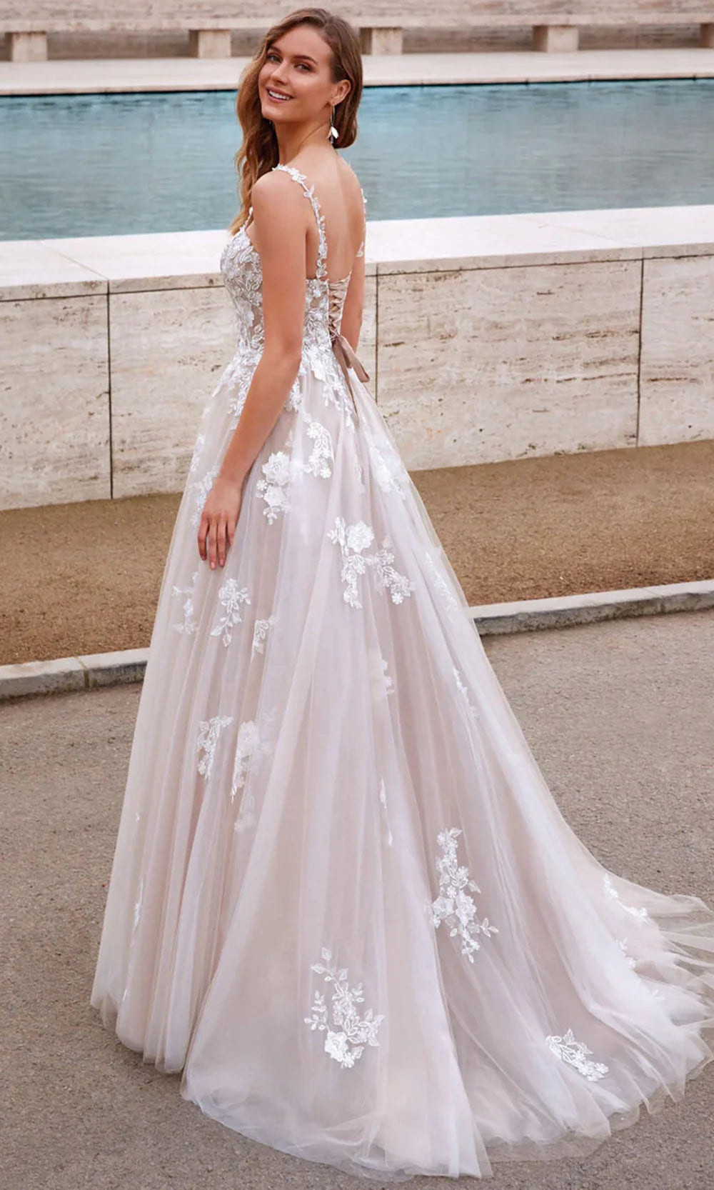 Alyce Paris 7043 - Sweetheart Lace-Up Back Tulle Gown Ball Gowns