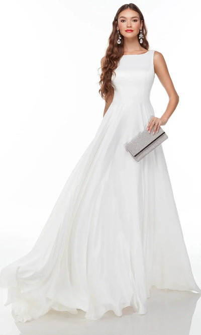 Alyce Paris 7057 - Elegant Sweetheart High Slit Bridal Gown Wedding Dresses