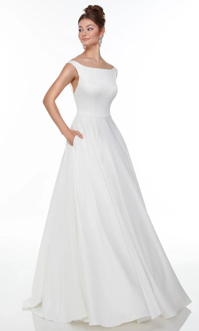 Alyce Paris 7054 - Bateau Neck Classic Wedding Gown Wedding Dresses
