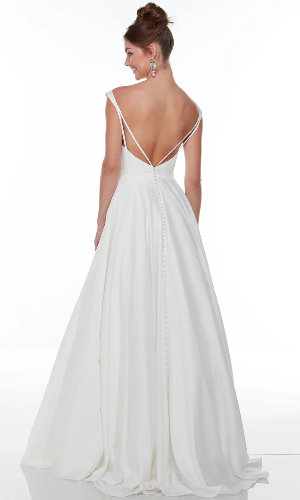 Alyce Paris 7054 - Bateau Neck Classic Wedding Gown Wedding Dresses