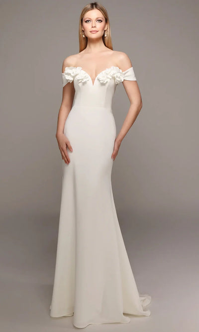 Alyce Paris 7062 - Fitted 3D Floral Sweetheart Gown Wedding Dresses