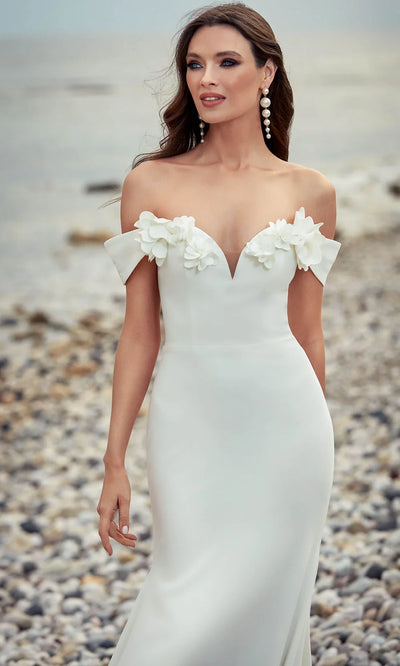 Alyce Paris 7062 - Fitted 3D Floral Sweetheart Gown Wedding Dresses