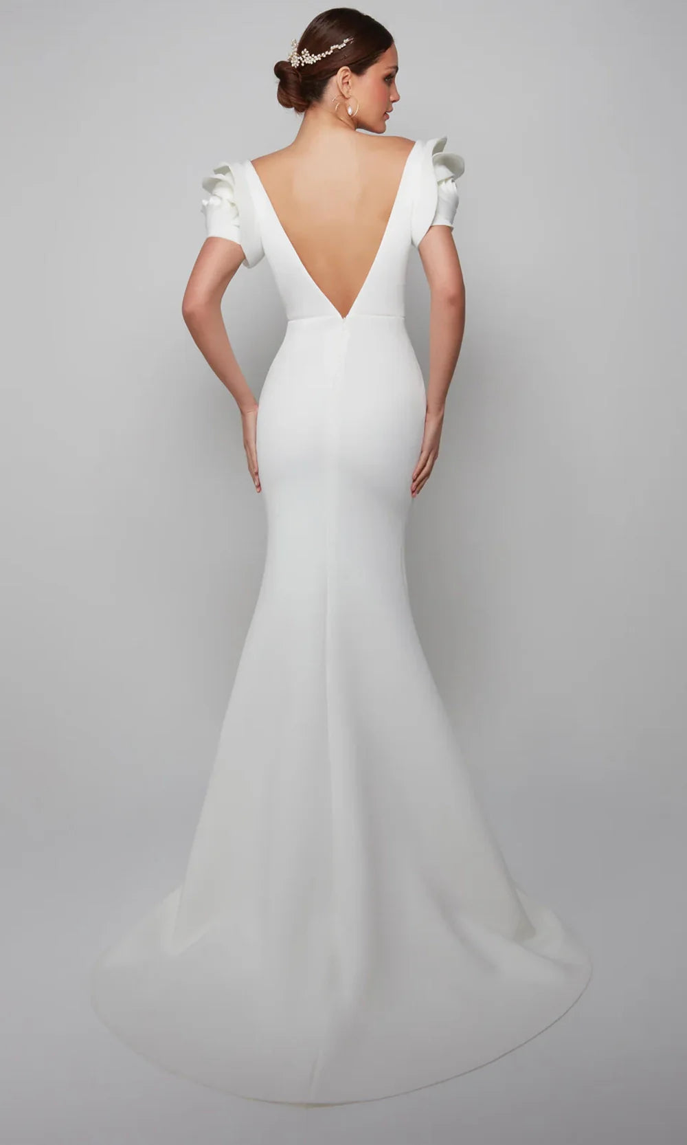 Alyce Paris 7066 - Sculpted Sleeve V-Neck Long Gown Evening Dresses