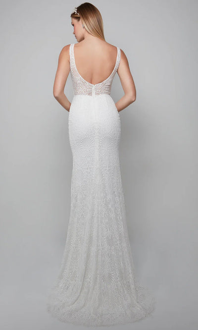 Alyce Paris 7075 - Allover Lace Fitted Long Gown Wedding Dresses