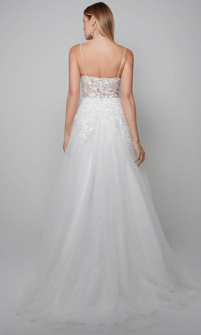 Alyce Paris 7079 - Lace Appliqued Tulle Ballgown Wedding Dresses