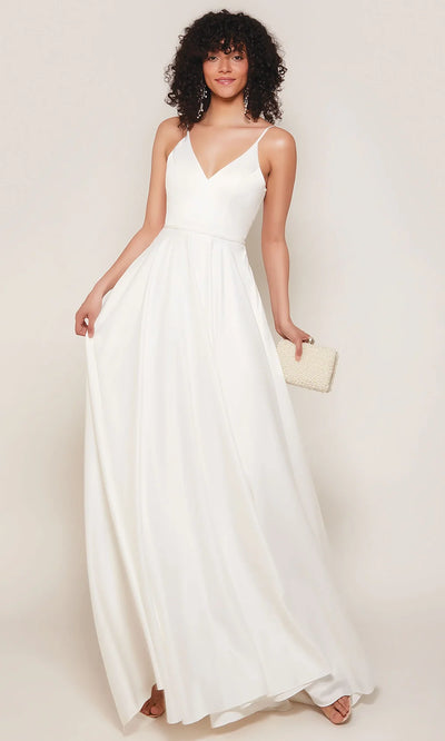 Alyce Paris 7089 - Button Back Spaghetti Strap Bridal Dress Wedding Dresses