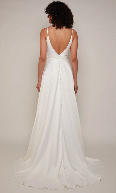 Alyce Paris 7089 - Button Back Spaghetti Strap Bridal Dress Wedding Dresses