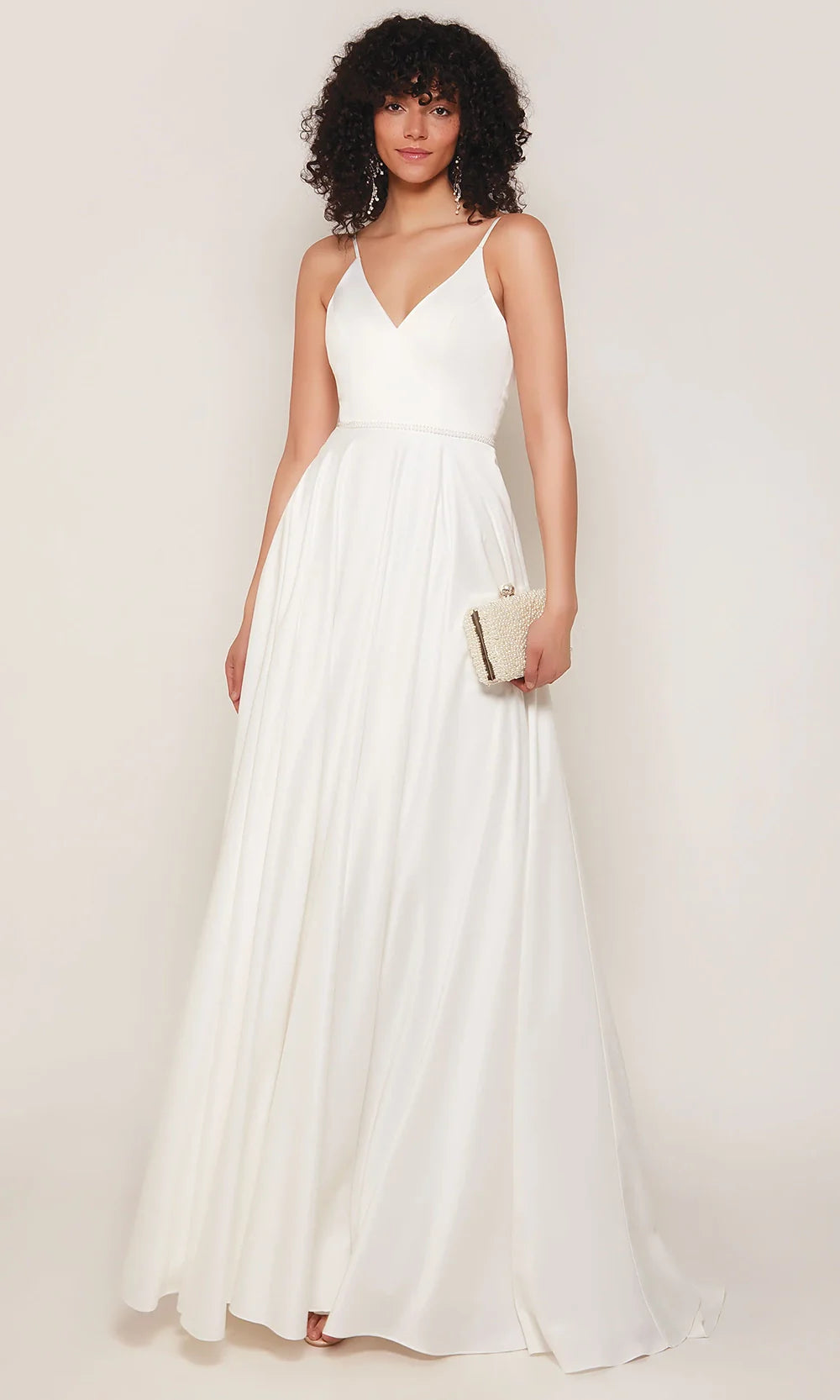 Alyce Paris 7089 - Button Back Spaghetti Strap Bridal Dress Wedding Dresses