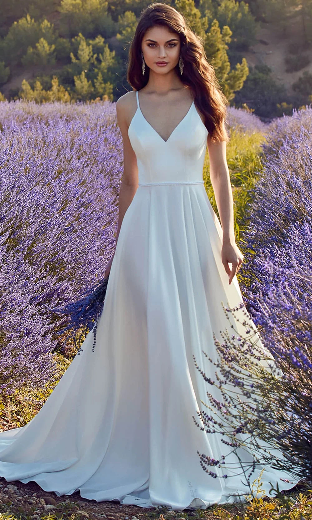 Alyce Paris 7089 - Button Back Spaghetti Strap Bridal Dress Wedding Dresses