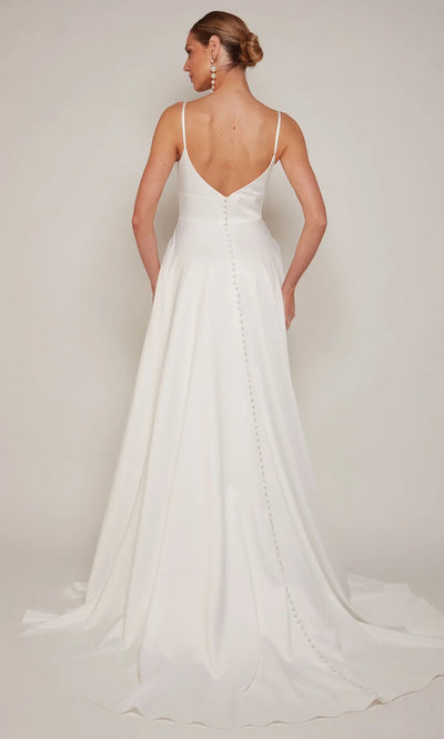 Alyce Paris 7095 - A-line Silhouette Sleeveless Bridal Gown Wedding Dresses
