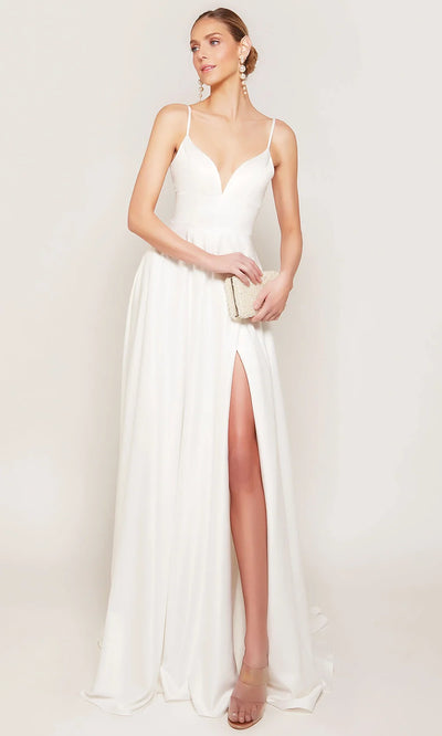 Alyce Paris 7095 - A-line Silhouette Sleeveless Bridal Gown Wedding Dresses