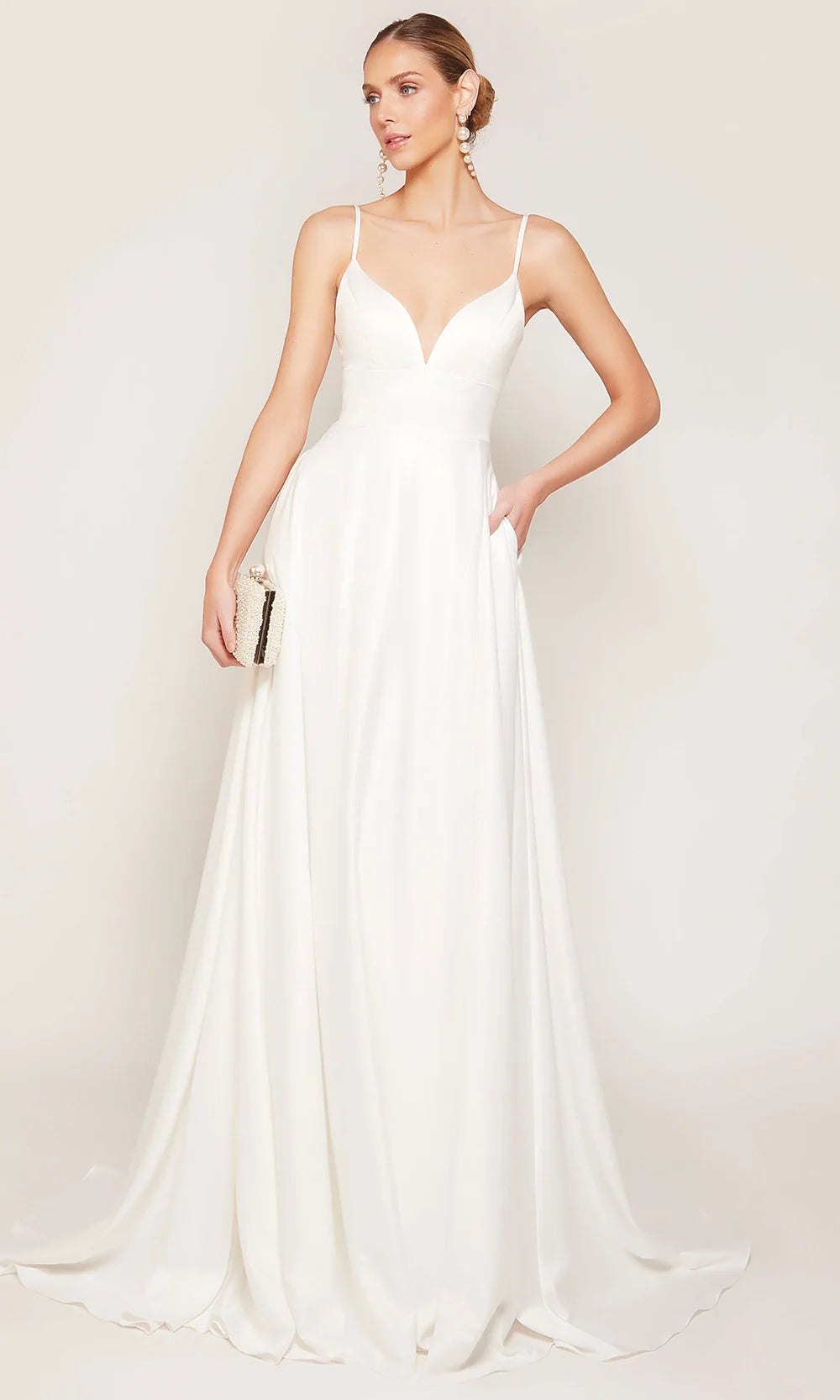 Alyce Paris 7095 - A-line Silhouette Sleeveless Bridal Gown Wedding Dresses