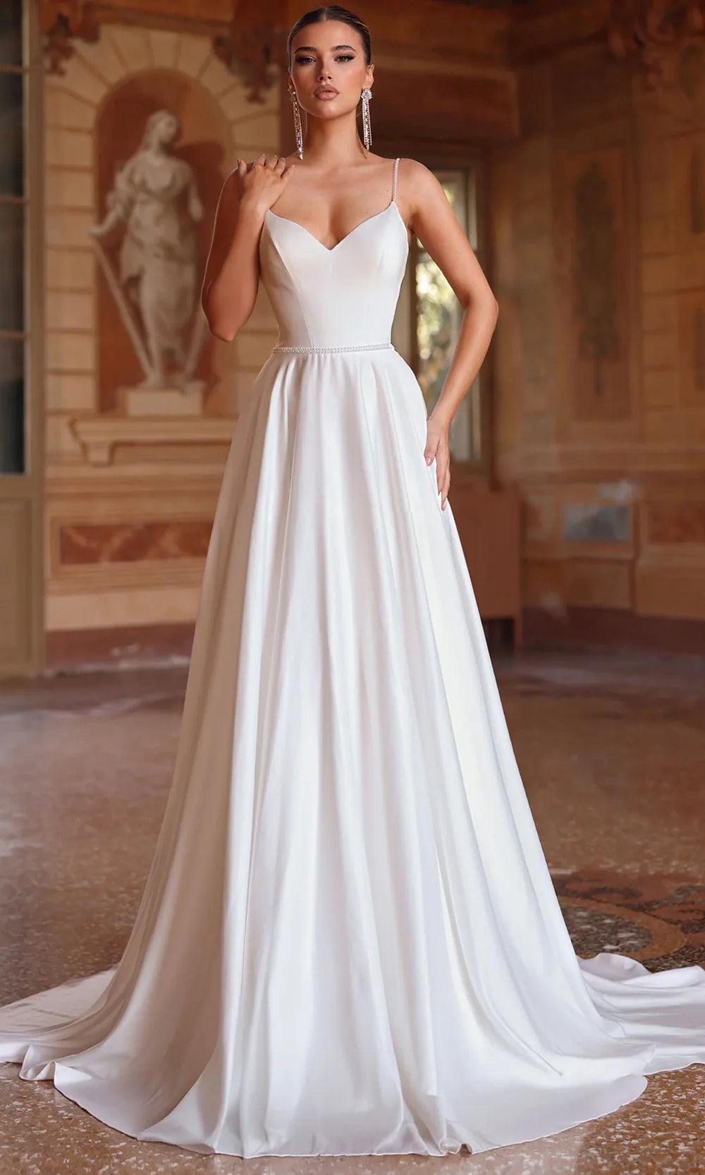 Alyce Paris 7099 - Illusion Scoop Back Embellished Bridal Dress Wedding Dresses