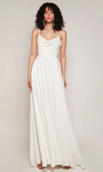 Alyce Paris 7100 - Spaghetti Strap Open Back Bridal Gown Wedding Dresses
