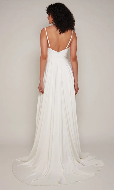 Alyce Paris 7100 - Spaghetti Strap Open Back Bridal Gown Wedding Dresses