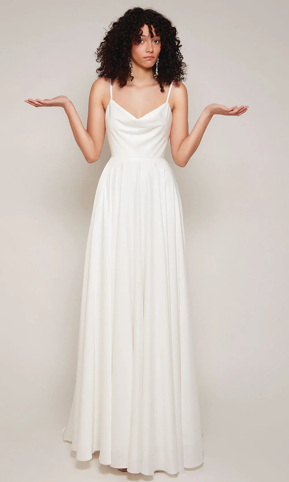 Alyce Paris 7100 - Spaghetti Strap Open Back Bridal Gown Wedding Dresses