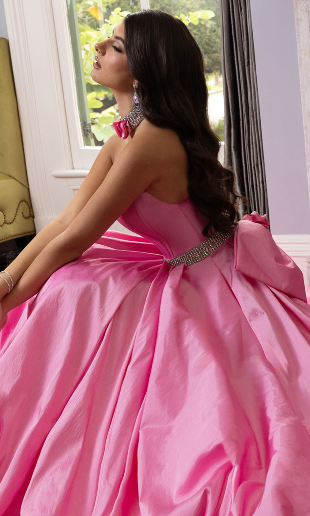Rachel Allan 71024 - Corset Detail Bubble Hem Ballgown Prom Dresses in Pink