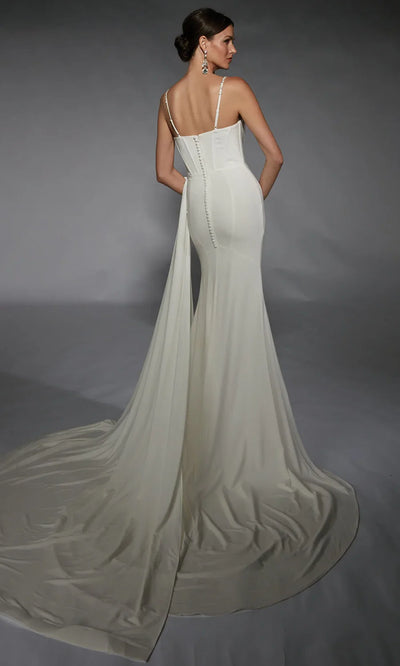 Alyce Paris 7104 - Corset Bodice Beaded Strap Bridal Gown Wedding Dresses