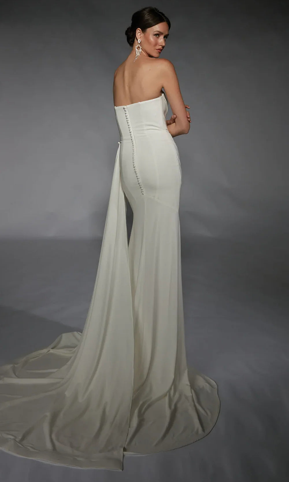 Alyce Paris 7105 - Fitted Strapless Gown with Button Back Wedding Dresses