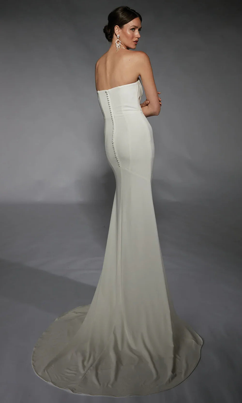 Alyce Paris 7105 - Fitted Strapless Gown with Button Back Wedding Dresses