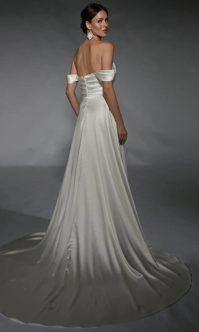 Alyce Paris 7107 - Detachable Sleeve Cowl Neck Bridal Gown Wedding Dresses