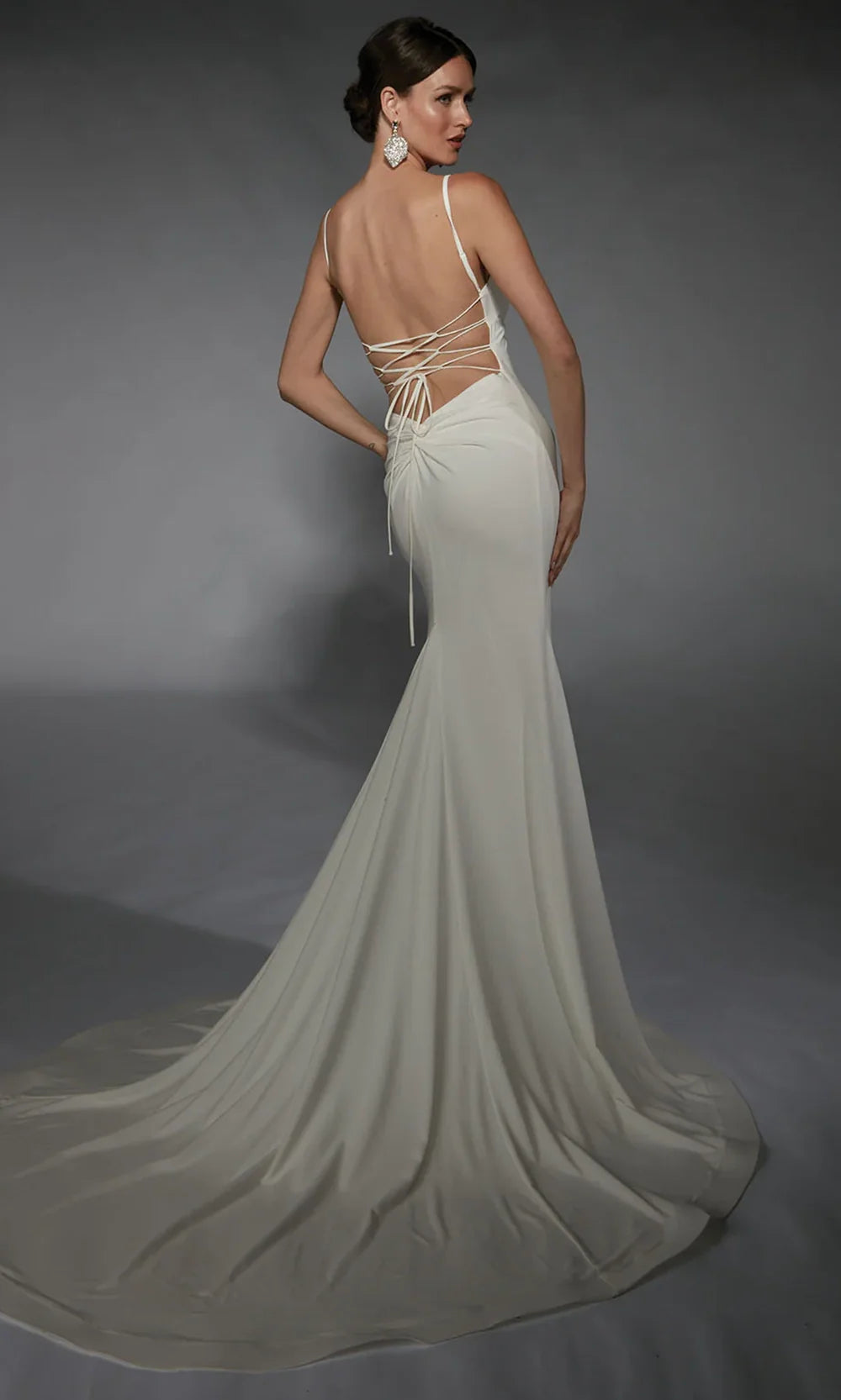 Alyce Paris 7108 - Lace-Up Back Trumpet Bridal Gown Wedding Dresses
