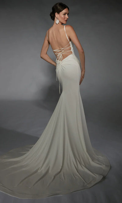 Alyce Paris 7108 - Lace-Up Back Trumpet Bridal Gown Wedding Dresses