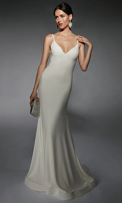 Alyce Paris 7108 - Lace-Up Back Trumpet Bridal Gown Wedding Dresses