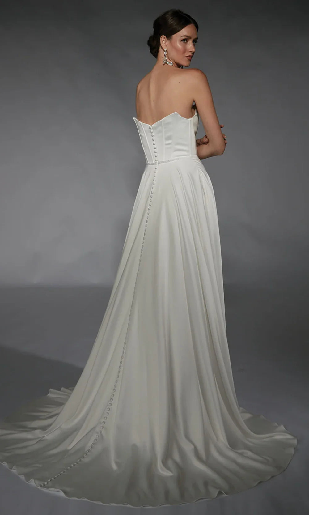 Alyce Paris 7110 - Corset Bodice Strapless A-Line Gown Wedding Dresses