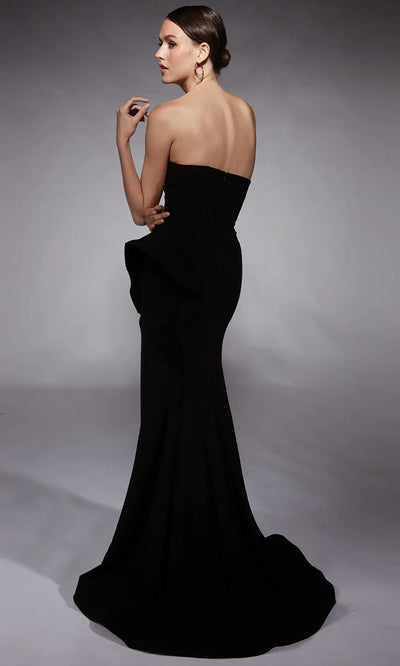 Alyce Paris 7113 - Illusion Plunge Peplum Evening Dress Evening Dresses