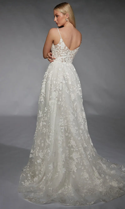 Alyce Paris 7122 - Romantic Floral Lace Sleeveless Ballgown Bridal Dresses