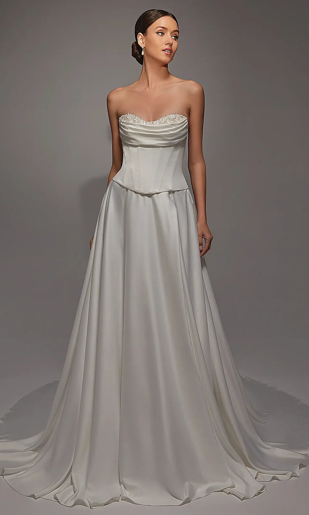 Alyce Paris 7142 - Off Shoulder Look A Line Formal Dress Wedding Dresses