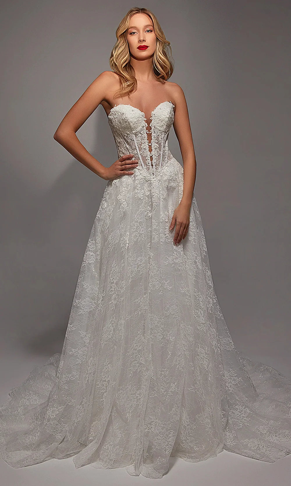 Alyce Paris 7154 - Strapless Sweetheart Bridal A-Line Dress Prom Dresses